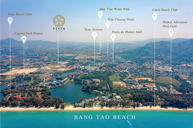 Fifth Element Villas Bangtao Phuket location